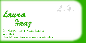 laura haaz business card